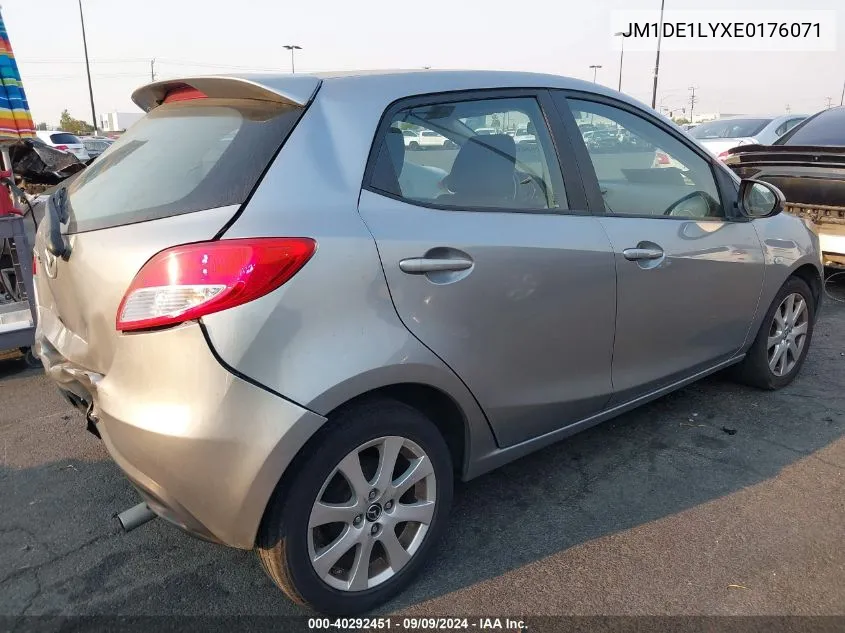 2014 Mazda Mazda2 Touring VIN: JM1DE1LYXE0176071 Lot: 40292451