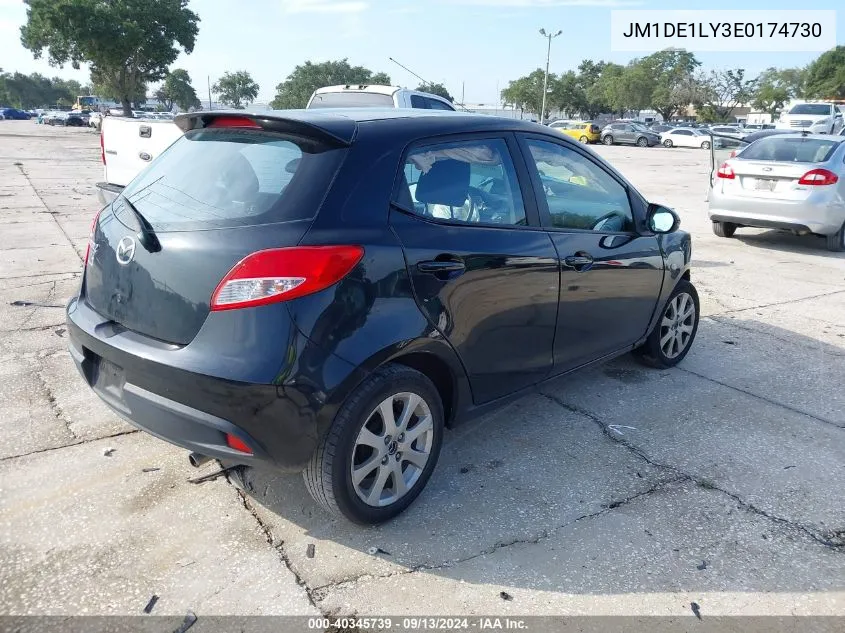 2014 Mazda Mazda2 Touring VIN: JM1DE1LY3E0174730 Lot: 40345739