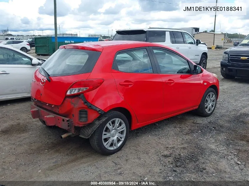 2014 Mazda Mazda2 Sport VIN: JM1DE1KY5E0188341 Lot: 40380954