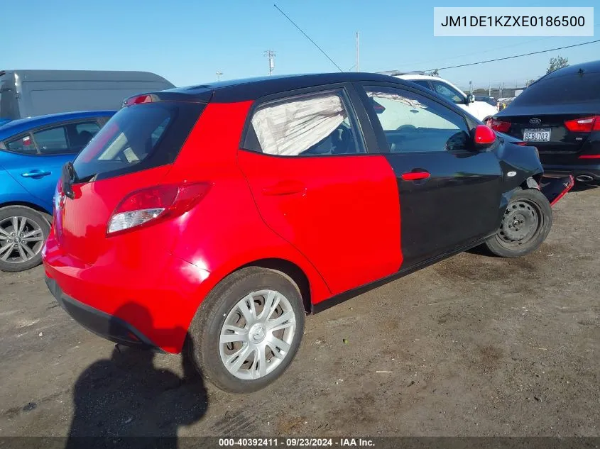 2014 Mazda Mazda2 Sport VIN: JM1DE1KZXE0186500 Lot: 40392411