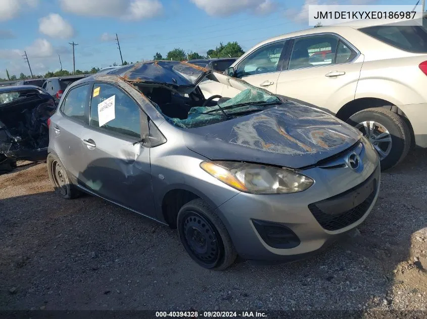 JM1DE1KYXE0186987 2014 Mazda Mazda2 Sport