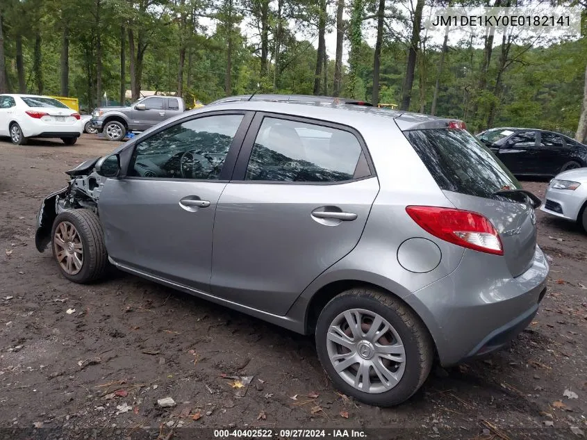 2014 Mazda Mazda2 Sport VIN: JM1DE1KY0E0182141 Lot: 40402522