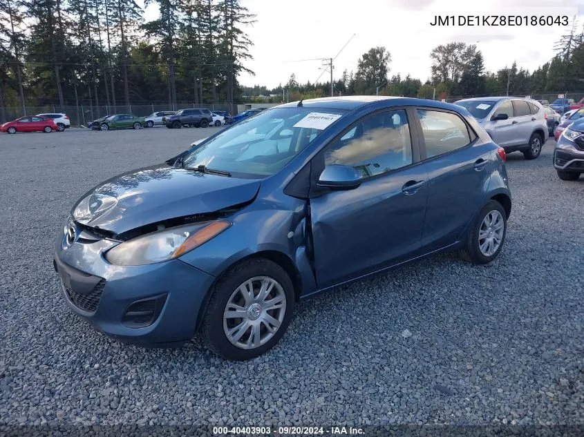 2014 Mazda Mazda2 Sport VIN: JM1DE1KZ8E0186043 Lot: 40403903