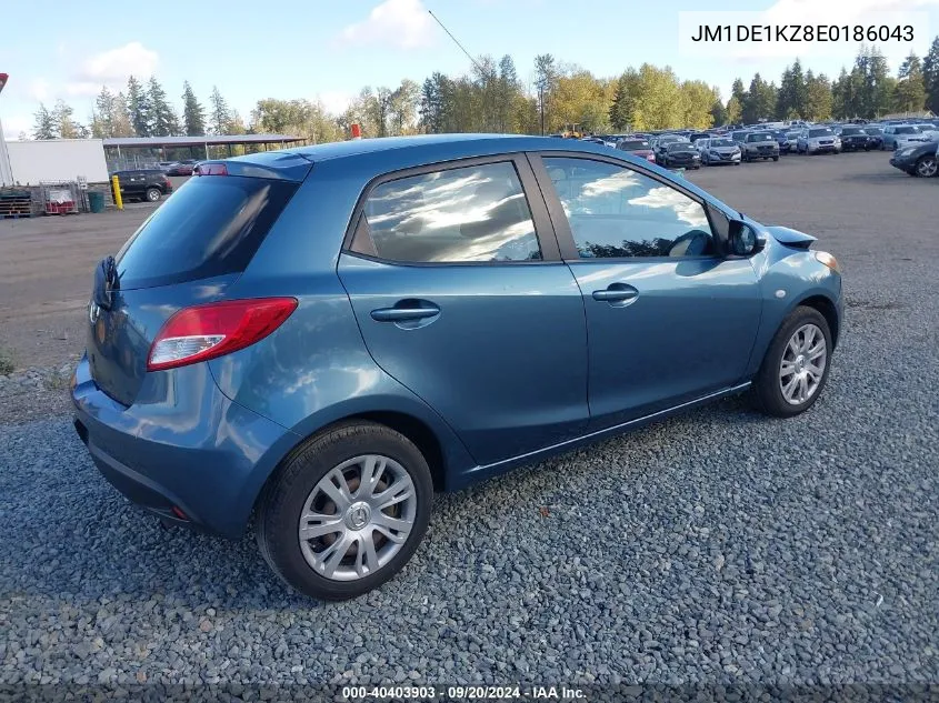 2014 Mazda Mazda2 Sport VIN: JM1DE1KZ8E0186043 Lot: 40403903