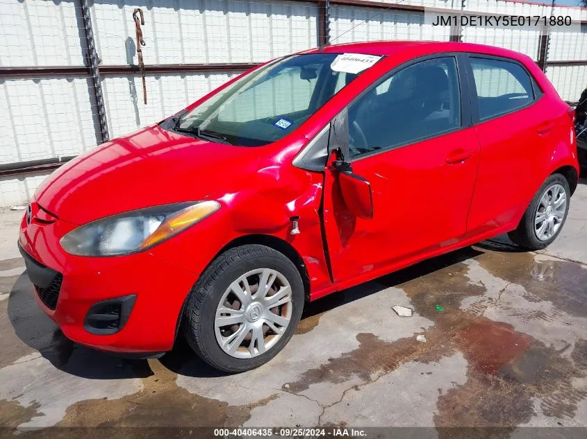 JM1DE1KY5E0171880 2014 Mazda Mazda2 Sport