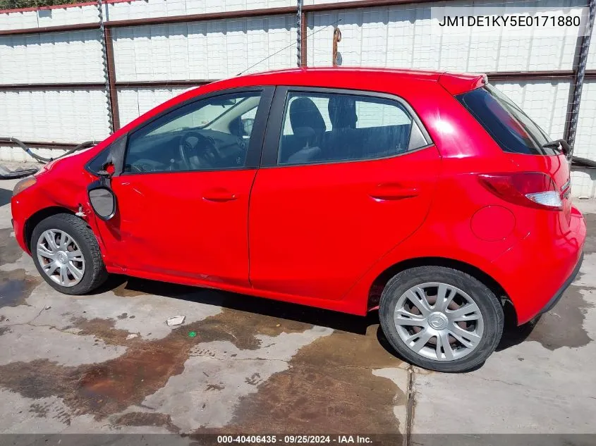 2014 Mazda Mazda2 Sport VIN: JM1DE1KY5E0171880 Lot: 40406435