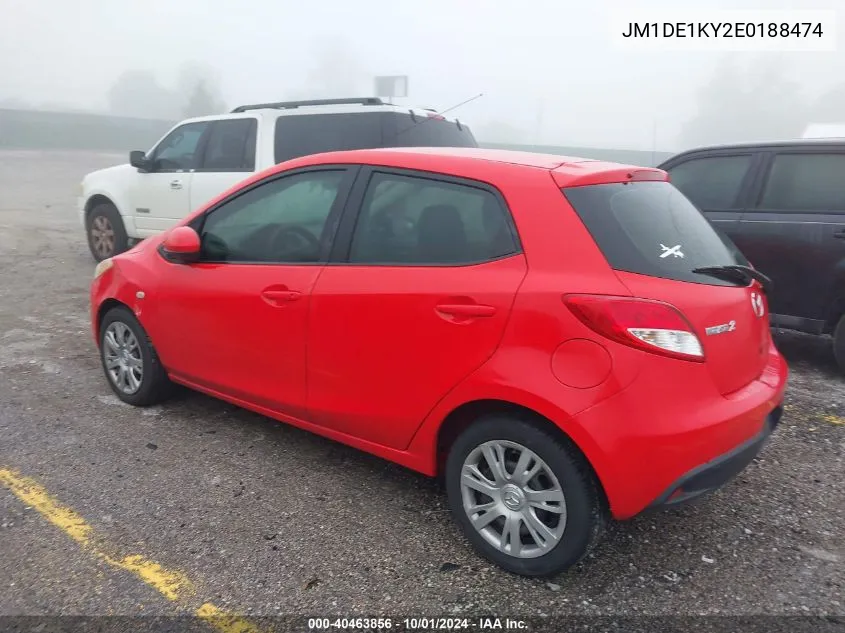 2014 Mazda Mazda2 Sport VIN: JM1DE1KY2E0188474 Lot: 40463856