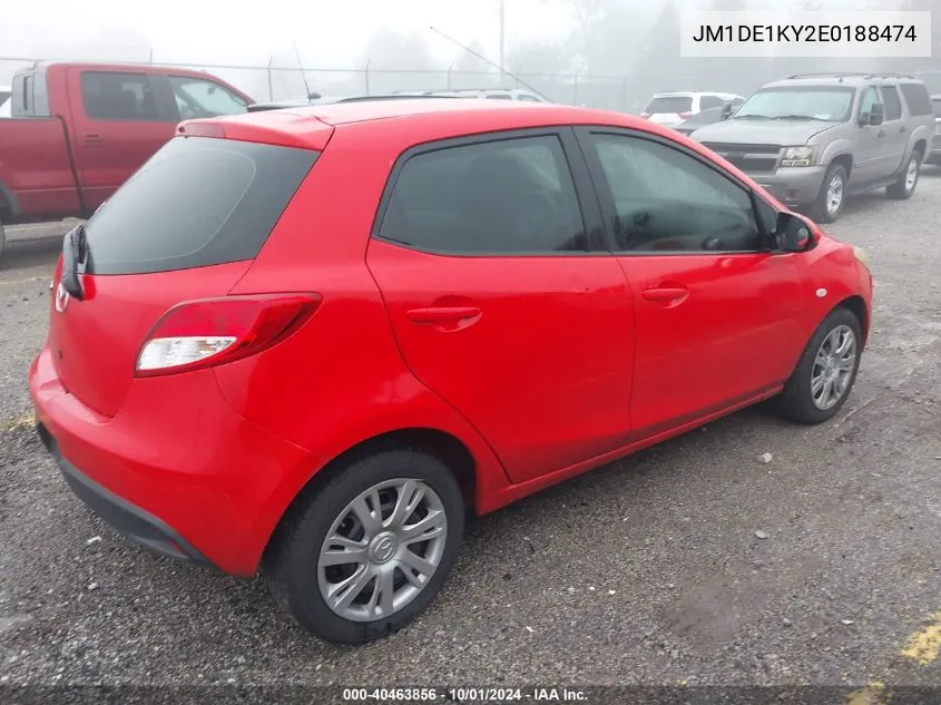 2014 Mazda Mazda2 Sport VIN: JM1DE1KY2E0188474 Lot: 40463856