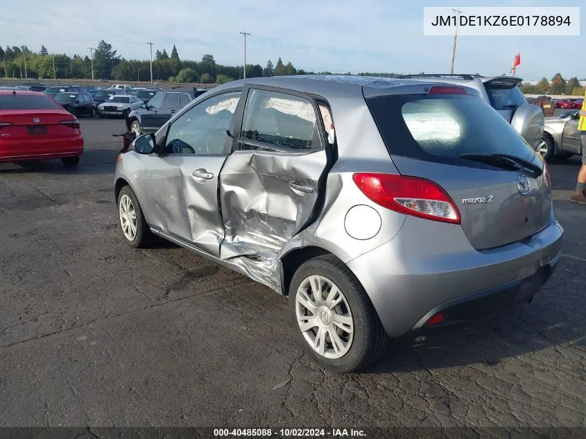 2014 Mazda Mazda2 Sport VIN: JM1DE1KZ6E0178894 Lot: 40485088