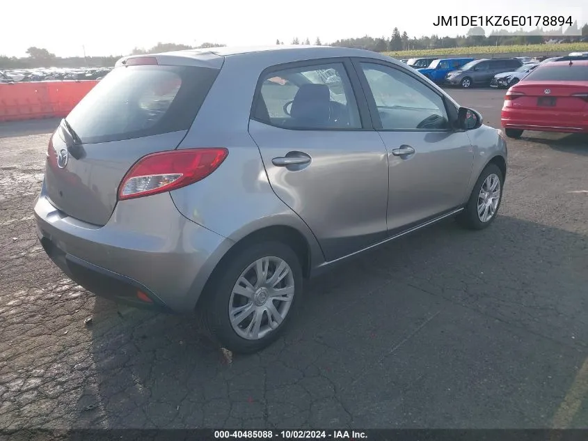 2014 Mazda Mazda2 Sport VIN: JM1DE1KZ6E0178894 Lot: 40485088