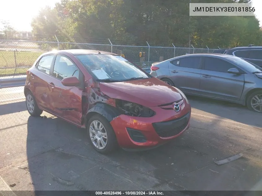 2014 Mazda Mazda2 Sport VIN: JM1DE1KY3E0181856 Lot: 40528496