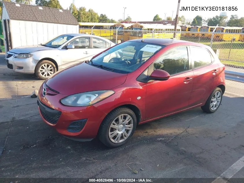 2014 Mazda Mazda2 Sport VIN: JM1DE1KY3E0181856 Lot: 40528496