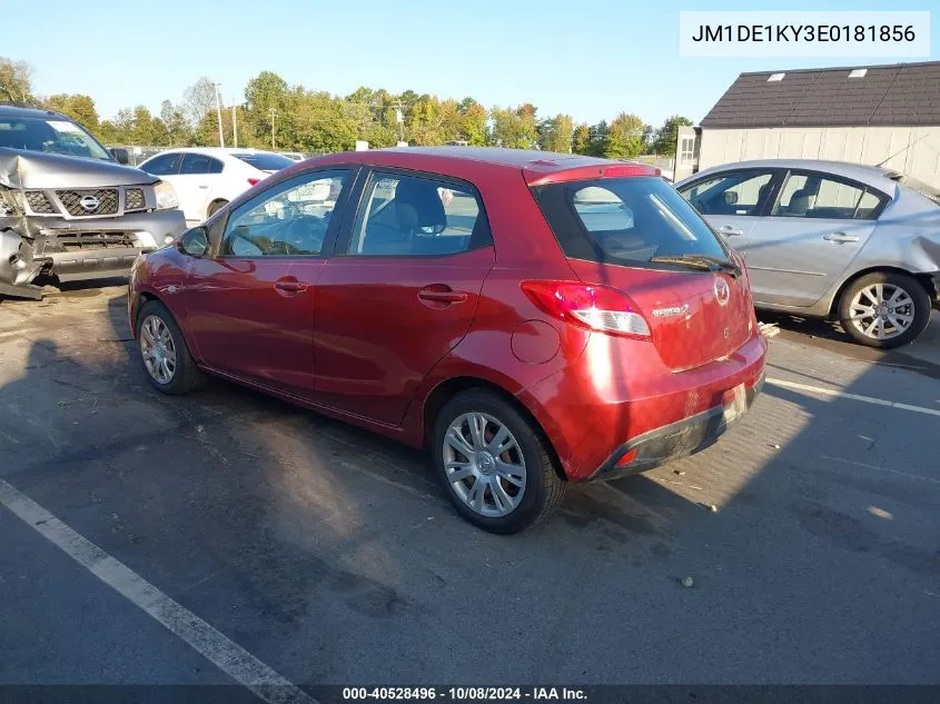 2014 Mazda Mazda2 Sport VIN: JM1DE1KY3E0181856 Lot: 40528496