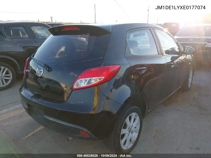 2014 Mazda Mazda2 Touring VIN: JM1DE1LYXE0177074 Lot: 40535628