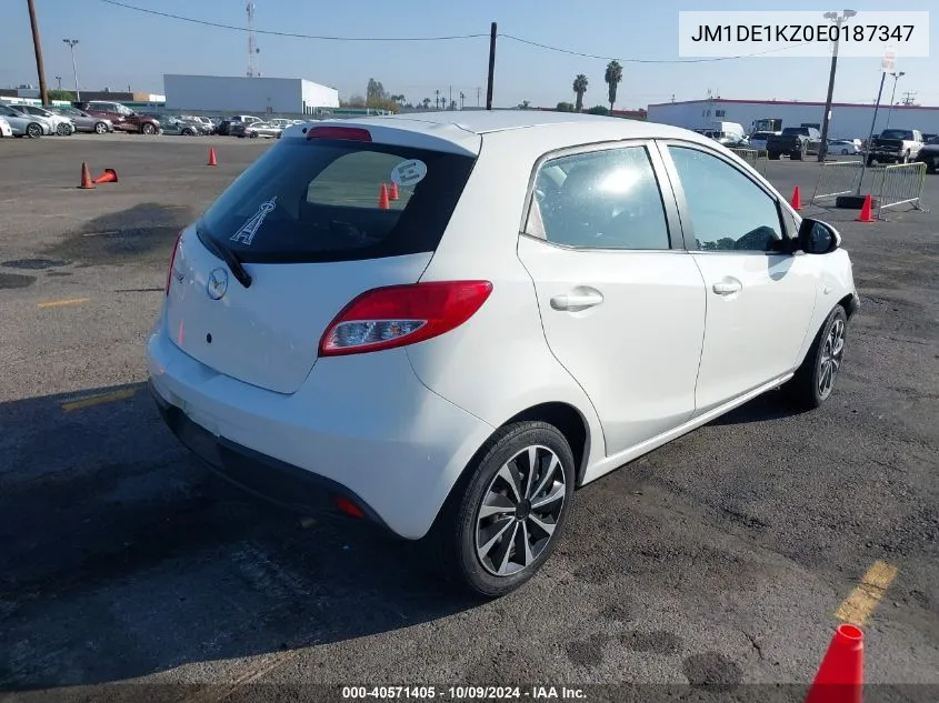 2014 Mazda Mazda2 Sport VIN: JM1DE1KZ0E0187347 Lot: 40571405