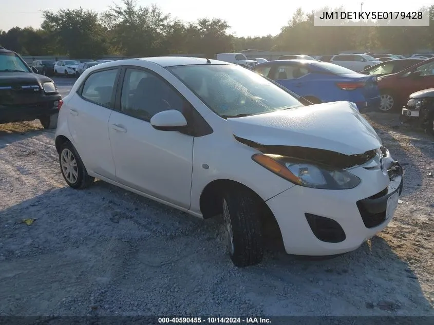 2014 Mazda Mazda2 Sport VIN: JM1DE1KY5E0179428 Lot: 40590455