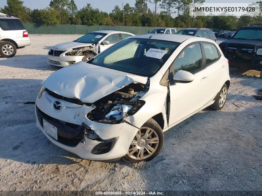 2014 Mazda Mazda2 Sport VIN: JM1DE1KY5E0179428 Lot: 40590455