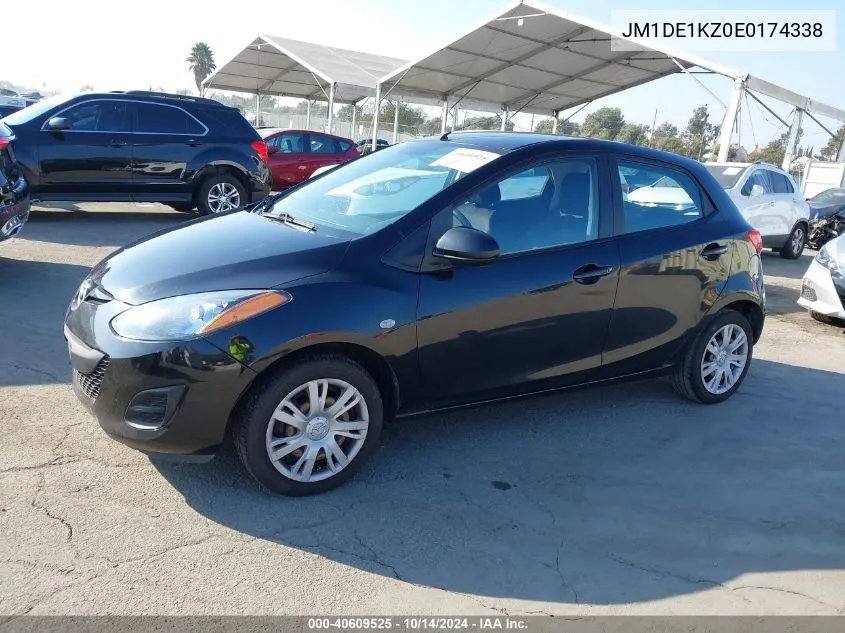 2014 Mazda Mazda2 Sport VIN: JM1DE1KZ0E0174338 Lot: 40609525