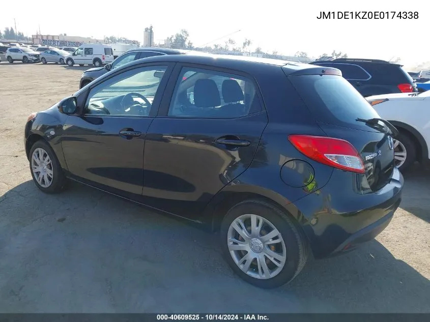 2014 Mazda Mazda2 Sport VIN: JM1DE1KZ0E0174338 Lot: 40609525