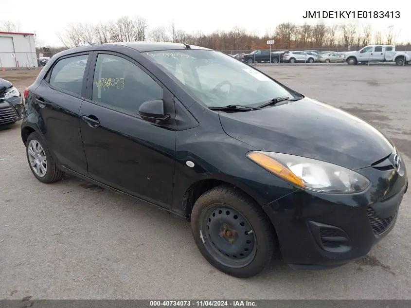 2014 Mazda Mazda2 Sport VIN: JM1DE1KY1E0183413 Lot: 40734073