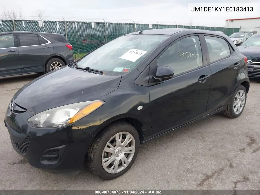 2014 Mazda Mazda2 Sport VIN: JM1DE1KY1E0183413 Lot: 40734073