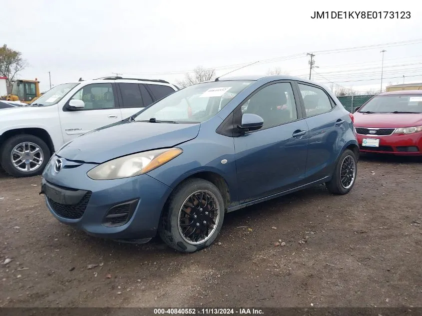 2014 Mazda Mazda2 Sport VIN: JM1DE1KY8E0173123 Lot: 40840552