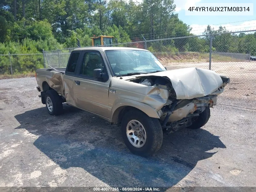 2002 Mazda B-Series 2Wd Truck Ds VIN: 4F4YR16UX2TM08314 Lot: 40077265