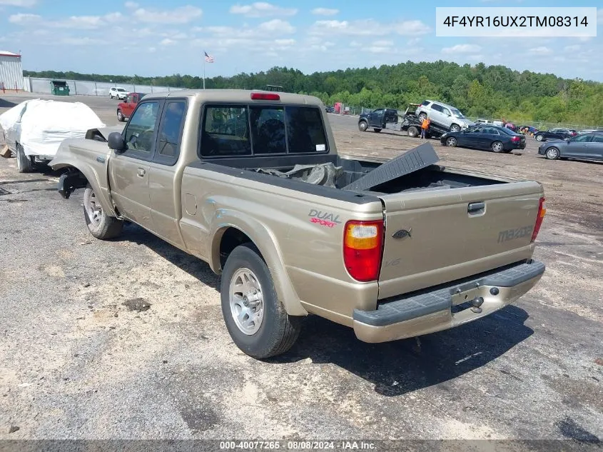 2002 Mazda B-Series 2Wd Truck Ds VIN: 4F4YR16UX2TM08314 Lot: 40077265