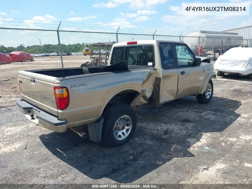 2002 Mazda B-Series 2Wd Truck Ds VIN: 4F4YR16UX2TM08314 Lot: 40077265