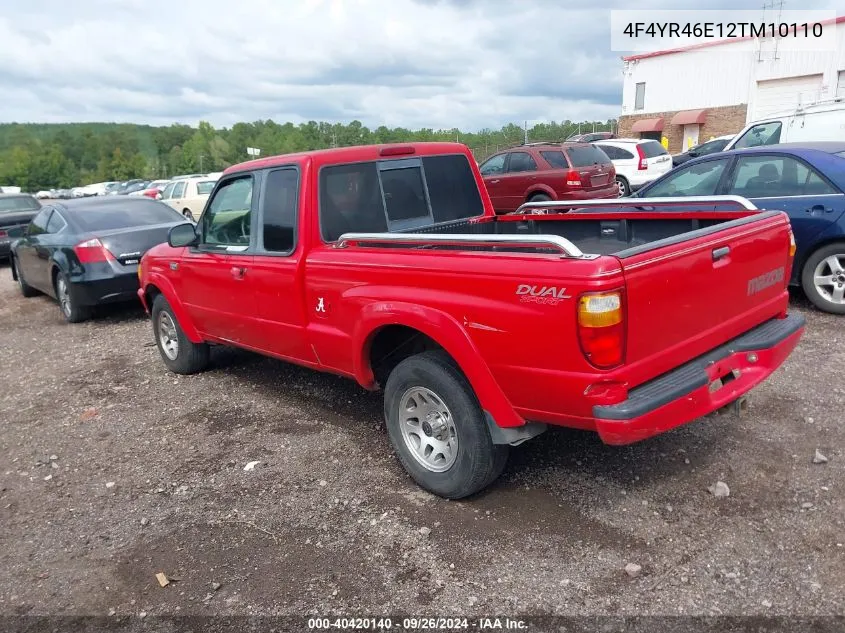 2002 Mazda B4000 Ds VIN: 4F4YR46E12TM10110 Lot: 40420140