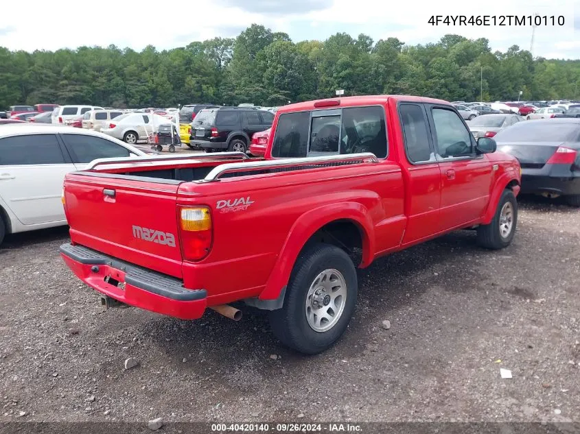 2002 Mazda B4000 Ds VIN: 4F4YR46E12TM10110 Lot: 40420140