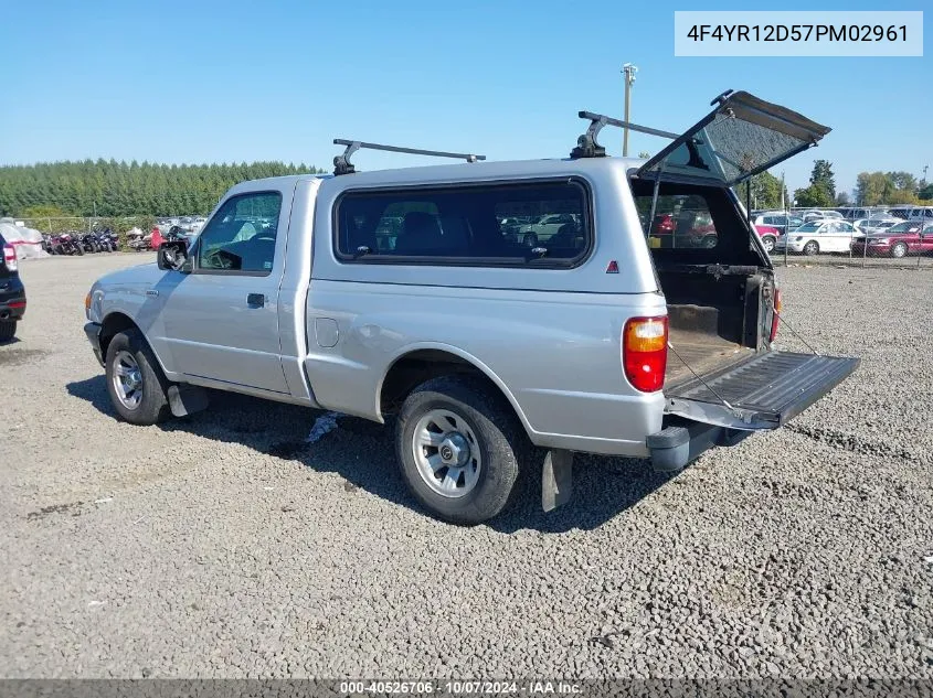 2007 Mazda B2300 VIN: 4F4YR12D57PM02961 Lot: 40526706