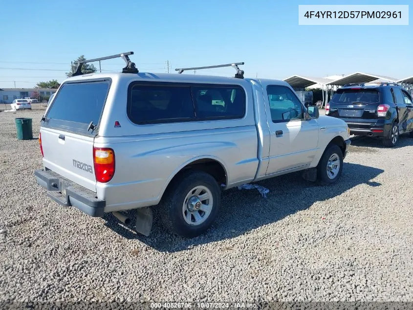 2007 Mazda B2300 VIN: 4F4YR12D57PM02961 Lot: 40526706