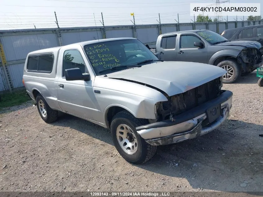 4F4KY1CD4APM03002 2010 Mazda B2300