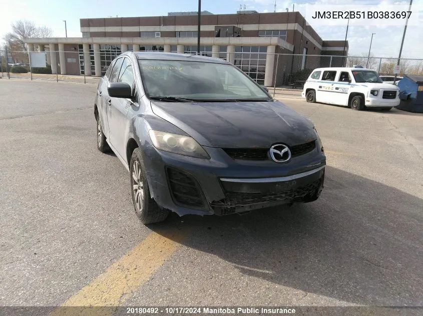 JM3ER2B51B0383697 2011 Mazda Cx -7 Gx