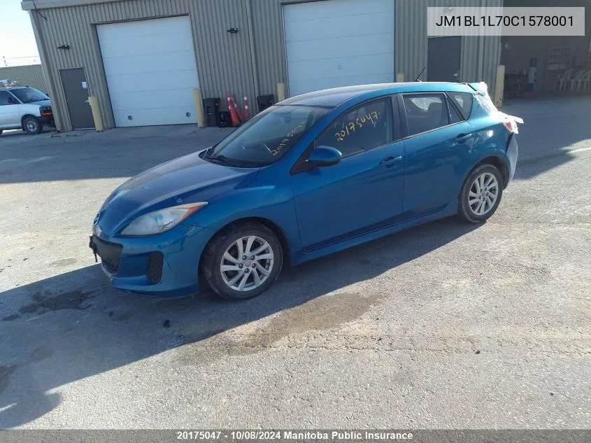 JM1BL1L70C1578001 2012 Mazda Mazda3 Sport Gs Sky