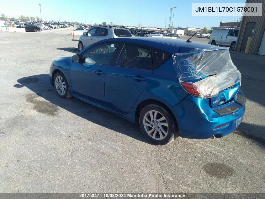 JM1BL1L70C1578001 2012 Mazda Mazda3 Sport Gs Sky