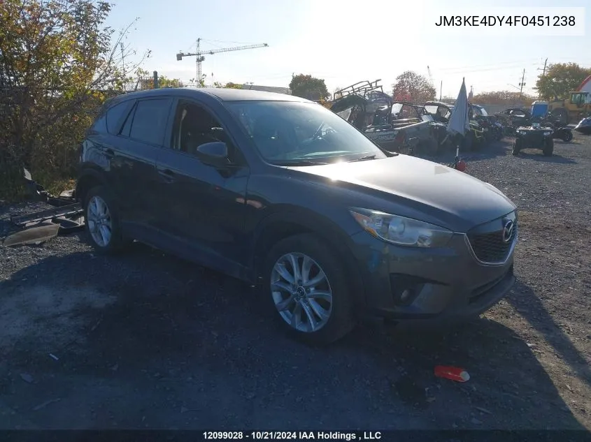 2015 Mazda Cx -5 Gt 4Dr Awd VIN: JM3KE4DY4F0451238 Lot: 12099028