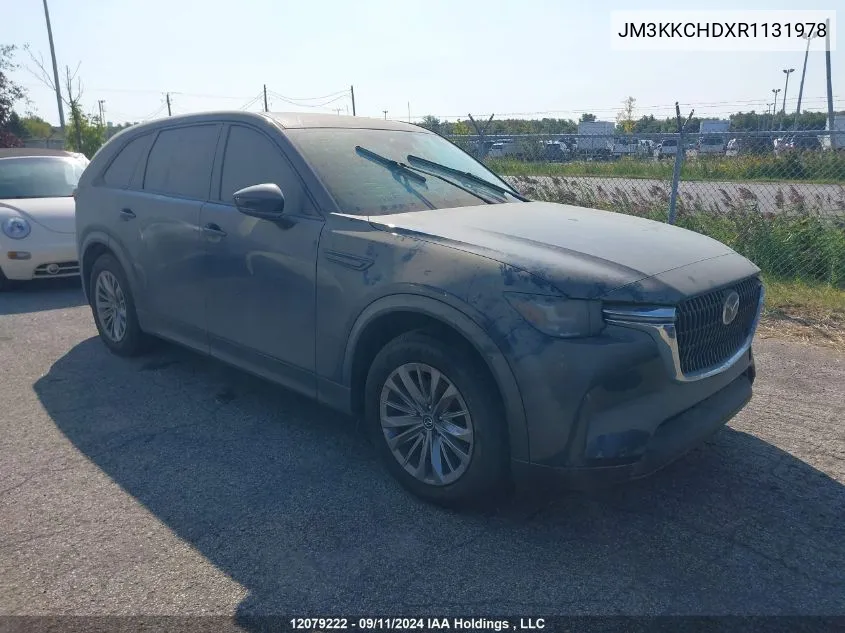 2024 Mazda Cx90 Mhev VIN: JM3KKCHDXR1131978 Lot: 12079222