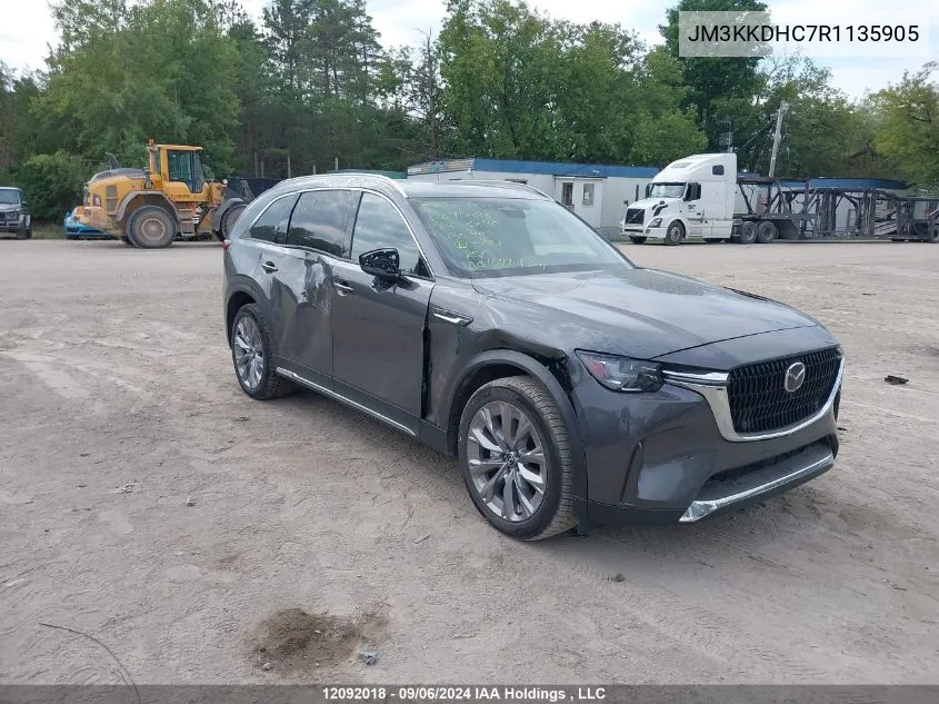 2024 Mazda Cx90 Mhev VIN: JM3KKDHC7R1135905 Lot: 12092018