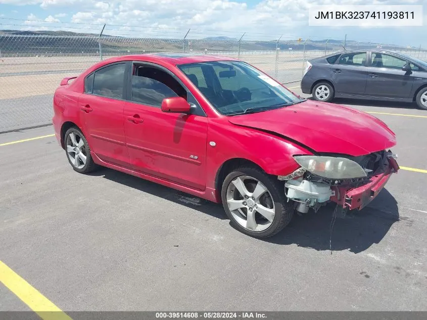 JM1BK323741193811 2004 Mazda Mazda3 S