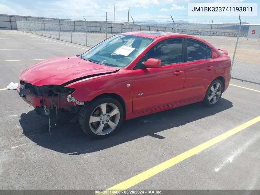 JM1BK323741193811 2004 Mazda Mazda3 S