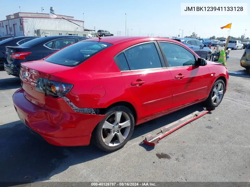 2004 Mazda Mazda3 S VIN: JM1BK123941133128 Lot: 40126787