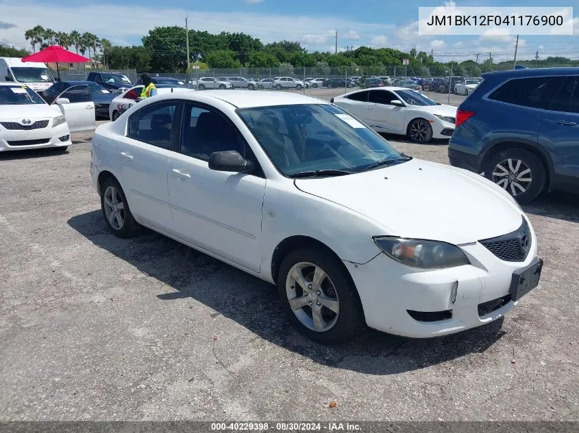 2004 Mazda Mazda3 I VIN: JM1BK12F041176900 Lot: 40229398