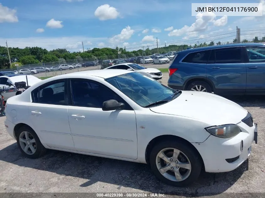 2004 Mazda Mazda3 I VIN: JM1BK12F041176900 Lot: 40229398