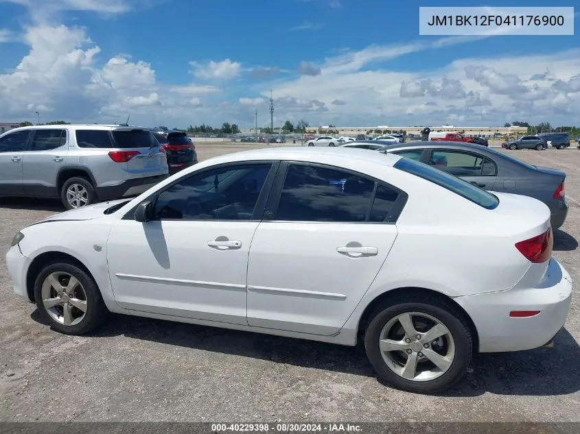 2004 Mazda Mazda3 I VIN: JM1BK12F041176900 Lot: 40229398