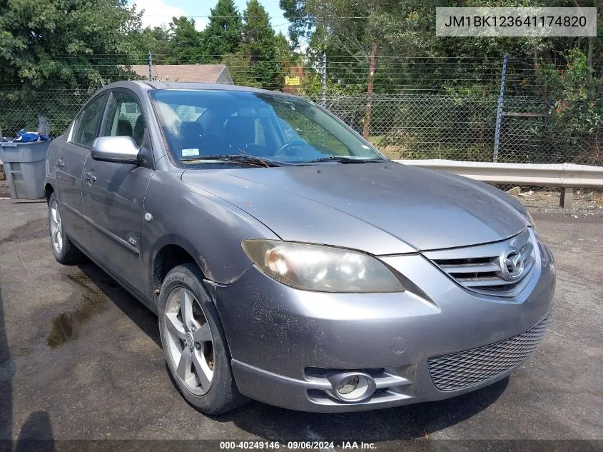 2004 Mazda Mazda3 S VIN: JM1BK123641174820 Lot: 40249146