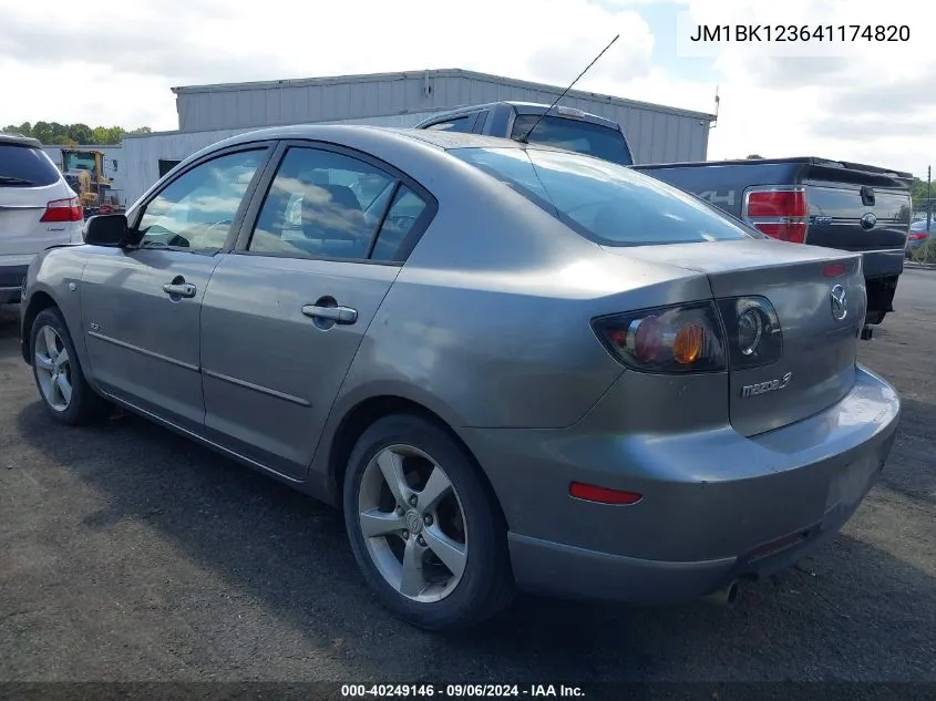 2004 Mazda Mazda3 S VIN: JM1BK123641174820 Lot: 40249146