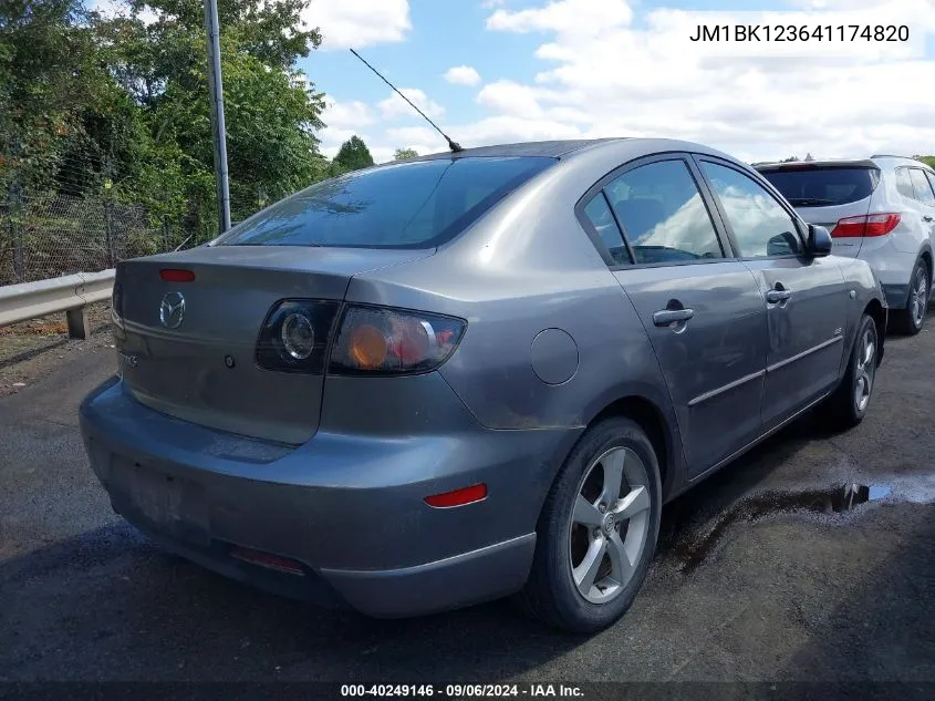 JM1BK123641174820 2004 Mazda Mazda3 S