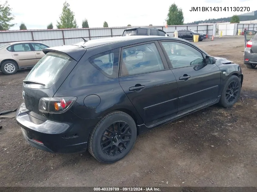 JM1BK143141130270 2004 Mazda Mazda3 S